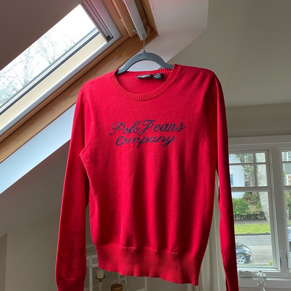 Ralph Lauren red crew neck sweater - Picture 5 of 5